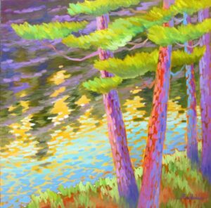 This large painting is a favourite of mine. A culmination of new use of colour, varied and vigorous brushwork and dynamic composition!